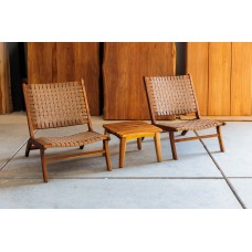 Ayla Acacia leatherlook lounge set 3 delig