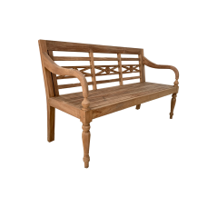 Old teak tuinbank Station 150cm 